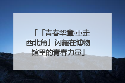 「青春华章·重走西北角」闪耀在博物馆里的青春力量