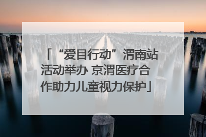 “爱目行动”渭南站活动举办 京渭医疗合作助力儿童视力保护