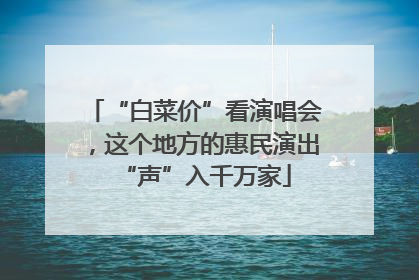 “白菜价”看演唱会，这个地方的惠民演出“声”入千万家