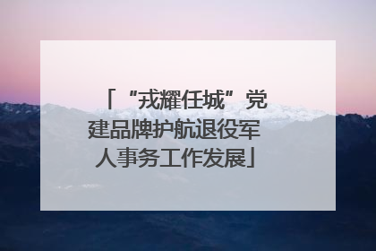 “戎耀任城”党建品牌护航退役军人事务工作发展