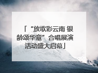 “放歌彩云南 银龄颂华章”合唱展演活动盛大启幕