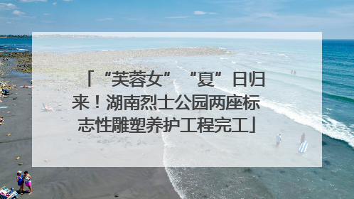 “芙蓉女”“夏”日归来！湖南烈士公园两座标志性雕塑养护工程完工