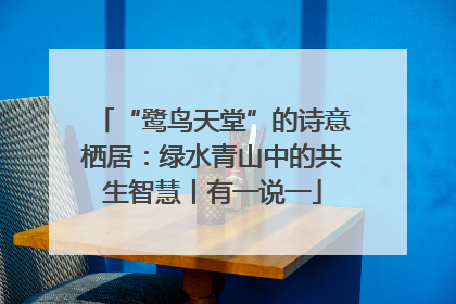 “鹭鸟天堂”的诗意栖居：绿水青山中的共生智慧丨有一说一
