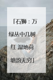 石狮：万绿丛中几树红 湿地荷塘韵无穷