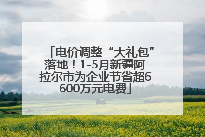 电价调整“大礼包”落地！1-5月新疆阿拉尔市为企业节省超6600万元电费