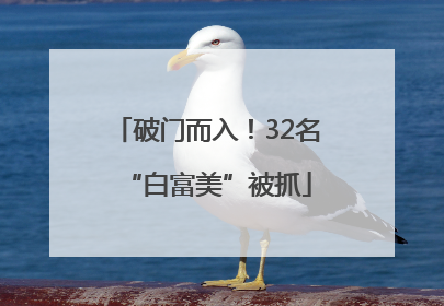破门而入！32名“白富美”被抓
