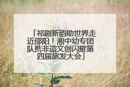祁剧新韵助世界走近邵阳！湘中幼专团队携非遗文创闪耀第四届旅发大会