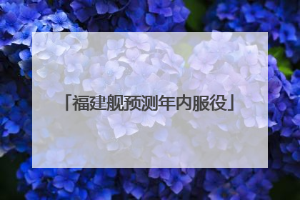 福建舰预测年内服役