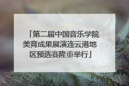 第二届中国音乐学院美育成果展演连云港地区预选赛隆重举行