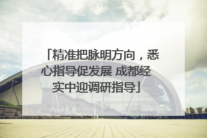 精准把脉明方向，悉心指导促发展 成都经实中迎调研指导