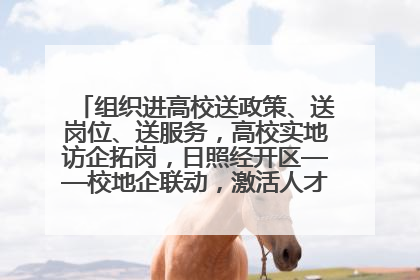 组织进高校送政策、送岗位、送服务，高校实地访企拓岗，日照经开区——校地企联动，激活人才发展“引擎”