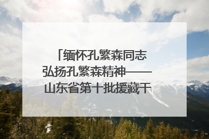 缅怀孔繁森同志 弘扬孔繁森精神——山东省第十批援藏干部人才清明节前到岗巴县开展党性教育