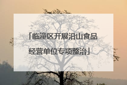 临潼区开展沿山食品经营单位专项整治