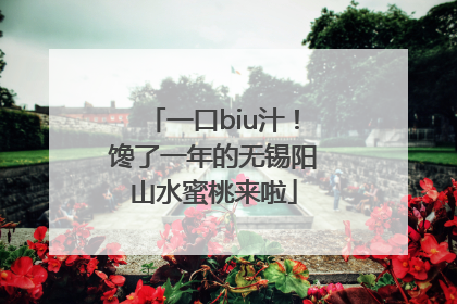 一口biu汁！馋了一年的无锡阳山水蜜桃来啦