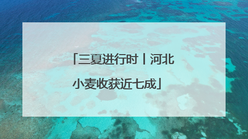 三夏进行时丨河北小麦收获近七成