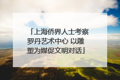 上海侨界人士考察罗丹艺术中心 以雕塑为媒促文明对话