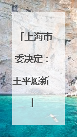 上海市委决定：王平履新