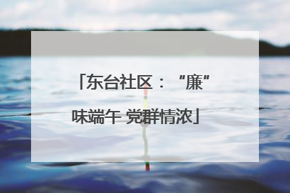 东台社区：“廉”味端午 党群情浓