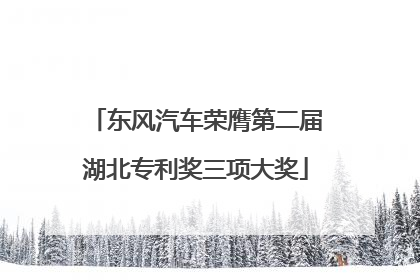 东风汽车荣膺第二届湖北专利奖三项大奖