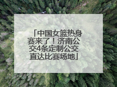 中国女篮热身赛来了！济南公交4条定制公交直达比赛场地