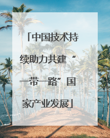 中国技术持续助力共建“一带一路”国家产业发展