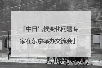 中日气候变化问题专家在东京举办交流会