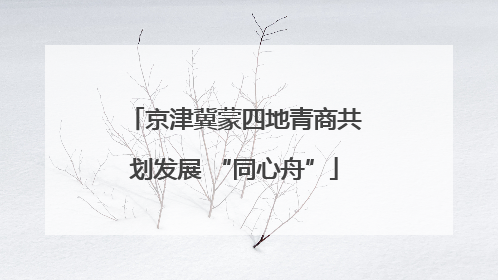京津冀蒙四地青商共划发展 “同心舟”