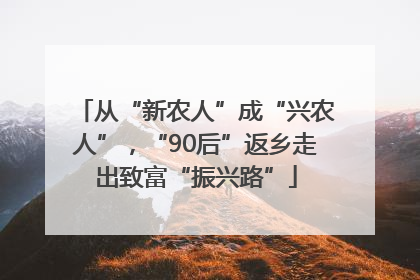 从“新农人”成“兴农人”，“90后”返乡走出致富“振兴路”