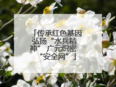 传承红色基因 弘扬“水兵精神” 广元织密“安全网”