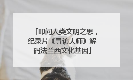 叩问人类文明之思，纪录片《寻访大师》解码法兰西文化基因