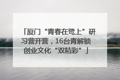厦门“青春在鹭上”研习营开营，16台青解锁创业文化“双精彩”