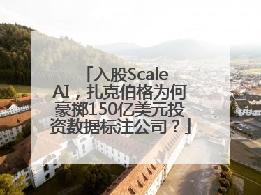 入股Scale AI，扎克伯格为何豪掷150亿美元投资数据标注公司？