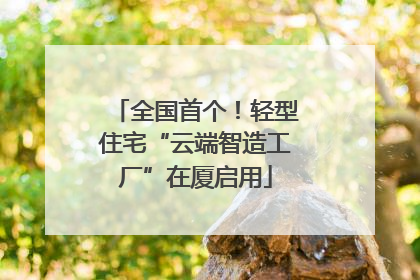 全国首个！轻型住宅“云端智造工厂”在厦启用