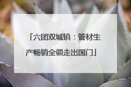 六团双城镇：管材生产畅销全疆走出国门
