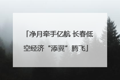 净月牵手亿航 长春低空经济“添翼”腾飞