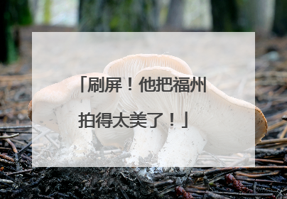 刷屏！他把福州拍得太美了！