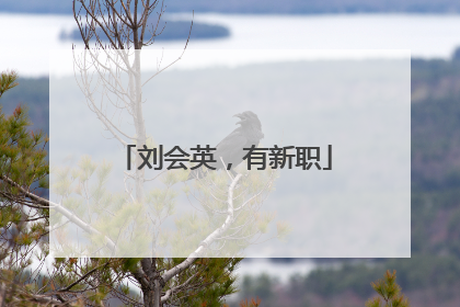 刘会英，有新职