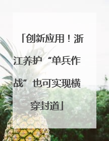 创新应用！浙江养护“单兵作战”也可实现横穿封道