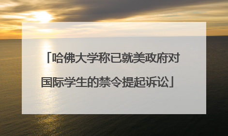 哈佛大学称已就美政府对国际学生的禁令提起诉讼