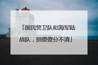 国民警卫队和海军陆战队，别傻傻分不清