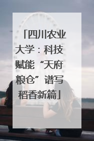 四川农业大学：科技赋能“天府粮仓”谱写稻香新篇
