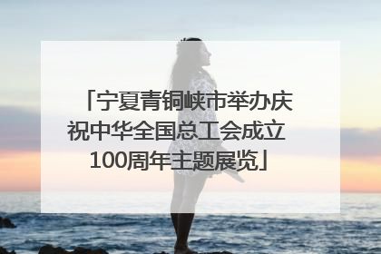 宁夏青铜峡市举办庆祝中华全国总工会成立100周年主题展览