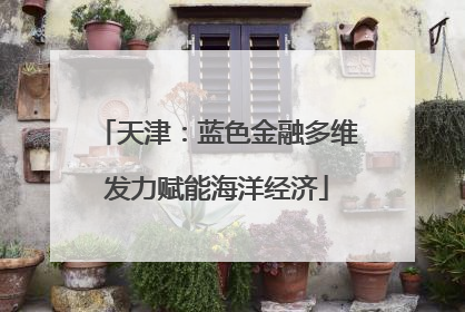 天津：蓝色金融多维发力赋能海洋经济