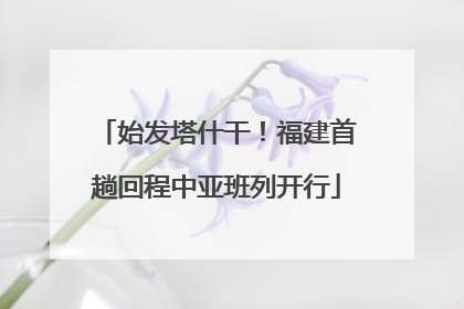 始发塔什干！福建首趟回程中亚班列开行