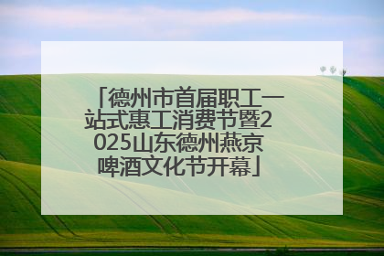 德州市首届职工一站式惠工消费节暨2025山东德州燕京啤酒文化节开幕