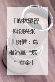 峰林聚智 科创兴张丨贺健：葛根渣里“炼”黄金