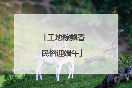 工地粽飘香 民俗迎端午