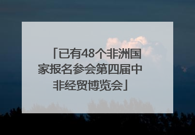 已有48个非洲国家报名参会第四届中非经贸博览会
