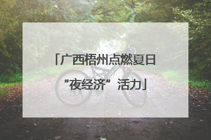 广西梧州点燃夏日“夜经济”活力
