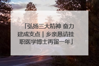弘扬三大精神 奋力建成支点｜乡亲恳请挂职医学博士再留一年